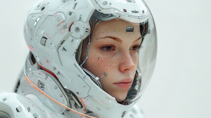 Aufkleber - Designed in the style of cyberpunk, this character embodies artificial intelligence or robots