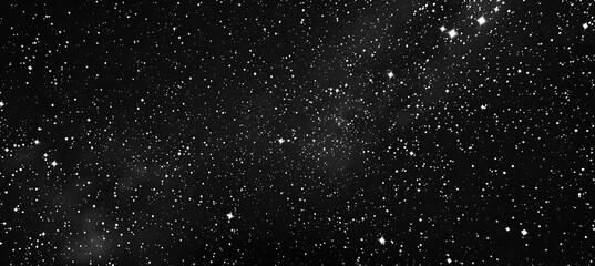 Wall Mural - night starry skies with blinking stars. on black sky