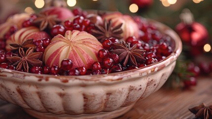 Sticker - Set out a bowl of holiday-scented potpourri near the entrance of your home to greet guests with the warm and