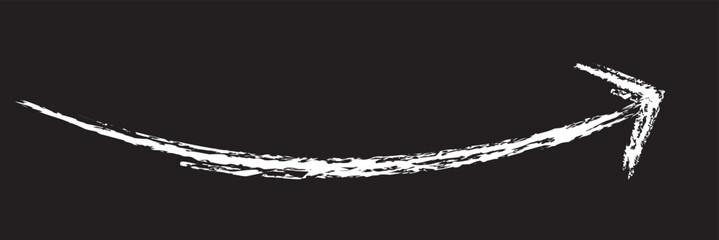 Poster - Ink brush white arrow. 11:11
