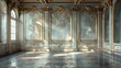 Create an interior of the ballroom in rococo style. Created with Ai