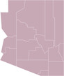 outline drawing of arizona state map.