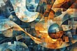 Gaze upon the mesmerizing beauty of abstract shapes, each one a puzzle waiting to be solved by the imaginative viewer.