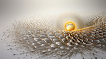 A fantastic pattern and texture in white and yellow
