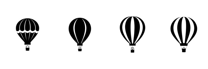 hand drawn illustration of air balloon