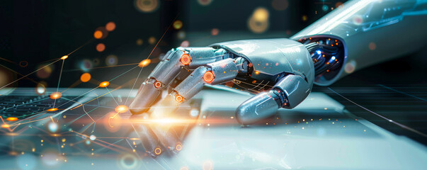 Poster - Human-Robot Synergy: Robotic Hand Touching Data Network - AI Revolution, Machine Learning, Big Data Exchange, Deep Learning Innovation