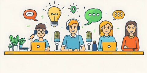 Poster - Collaborative Podcast Production for Team Building and Skill Development