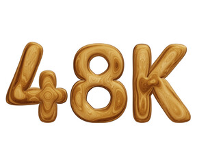 Wooden 48k for followers and subscribers celebration