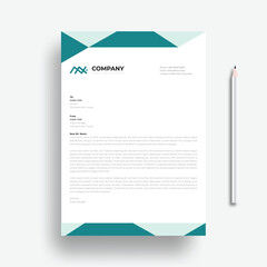 Wall Mural - modern creative & clean business style letterhead bundle of your corporate project design.set to pri