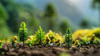 Eco corporate miniature macro photography tilt shift lens green friendly clean energy earth world future environment business emissions safety CSR responsibility friendly carbon neutral