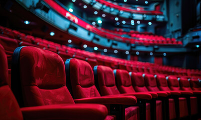 Wall Mural - Theatre interior seating