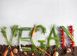 Organic vegan garden concept