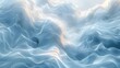   A digital representation of a mountain range under a blue sky, featuring a white cloud in the foreground ..Or,..Mountain range in a