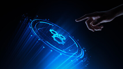 automation software technology process system business concept