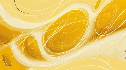 Poster - abstract yellow background.