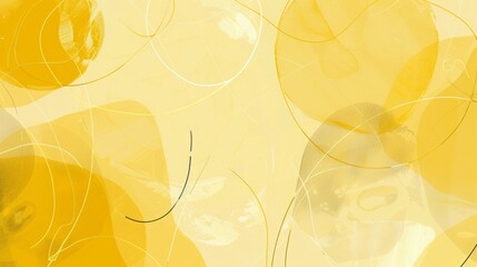 Poster - abstract yellow background.