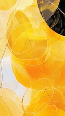 Canvas Print - abstract yellow background.