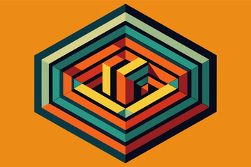 Fototapete - A classic geometric shape transformed into a mesmerizing kaleidoscope pattern.