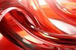 Abstract geometric red background with glass spiral tubes, flow clear fluid with dispersion and refraction effect, crystal composition of flexible twisted pipes, modern 3d wallpaper, design element 