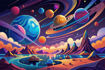 Aufkleber - A cosmic artwork that captures the beauty of the universe