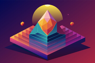 Leinwandbilder - Add depth and dimension with gradients on your geometric shapes