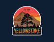 yellowstone national park label design