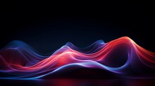 Big Neon Wave Background, High Resolution For Wallpaper, Ads