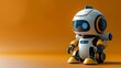cute ai robot on isolated background