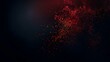 Dark grunge background with red light and sparkles. 3d rendering