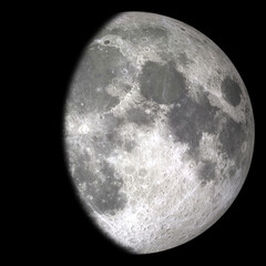 Wall Mural - waxing gibbous (moon phase), 