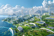 Futuristic Green City: Innovative Solutions against Rising Sea Levels and Climate Change