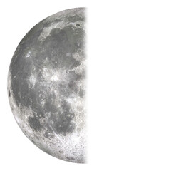 Wall Mural - third (last) quarter (moon phase), 