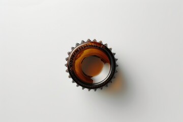 Poster - Close-up of a bottle cap on a table, suitable for various concepts