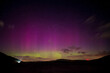 A stunning display of the northern lights over Bassenthwaite lake in the English Lake District.