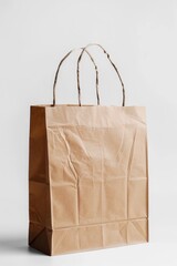 Poster - A brown paper bag sitting on top of a table. Perfect for food and packaging concepts