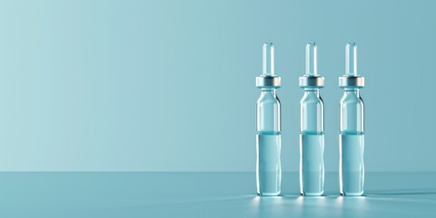 Aufkleber - A group of three empty bottles on a table. Suitable for various concepts