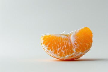 Poster - A vibrant peeled orange on a clean white background. Perfect for food and healthy lifestyle concepts