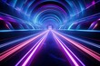 Cosmic Glow Digital Prints: Space Warp Tunnels for Arcade Game Backgrounds
