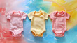 Pastel Baby Bodysuit Background