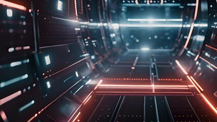 Poster - Advanced Sci-Fi Spacecraft Docking in Orbit Generative AI