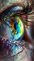 Rainbow Iris Eye Embracing Diversity and Wonder