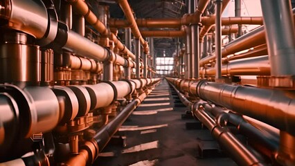 Poster - Network of Pipes in Industrial Building Generative AI