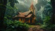 Church in a tropical forest