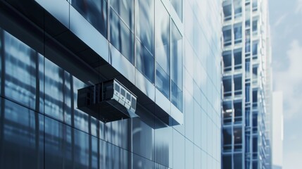 Poster - Close Up of Modern Building Against Sky