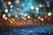 Abstract trendy colorful glitter sparkling bokeh background.
