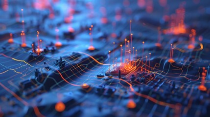 Poster - Close Up of Computer Circuit Board