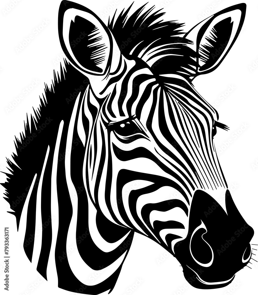 Zebra head SVG, Zebra face svg, zebra print SVG, Zebra skin lines SVG, zebra PNG, zebra