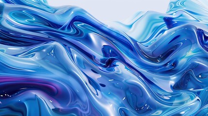 Wall Mural - abstract modern liquid futuristic waves concept wallpaper, ultra details, 8k