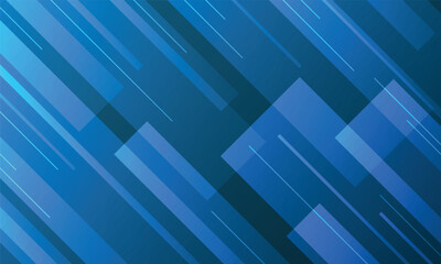 Fototapete - Abstract blue squares shape background. Modern blue squares design background. Futuristic concept. Abstract geometric background