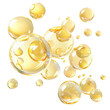 © aiartist - Yellow bubble collagen isolated transparent, Generative AI